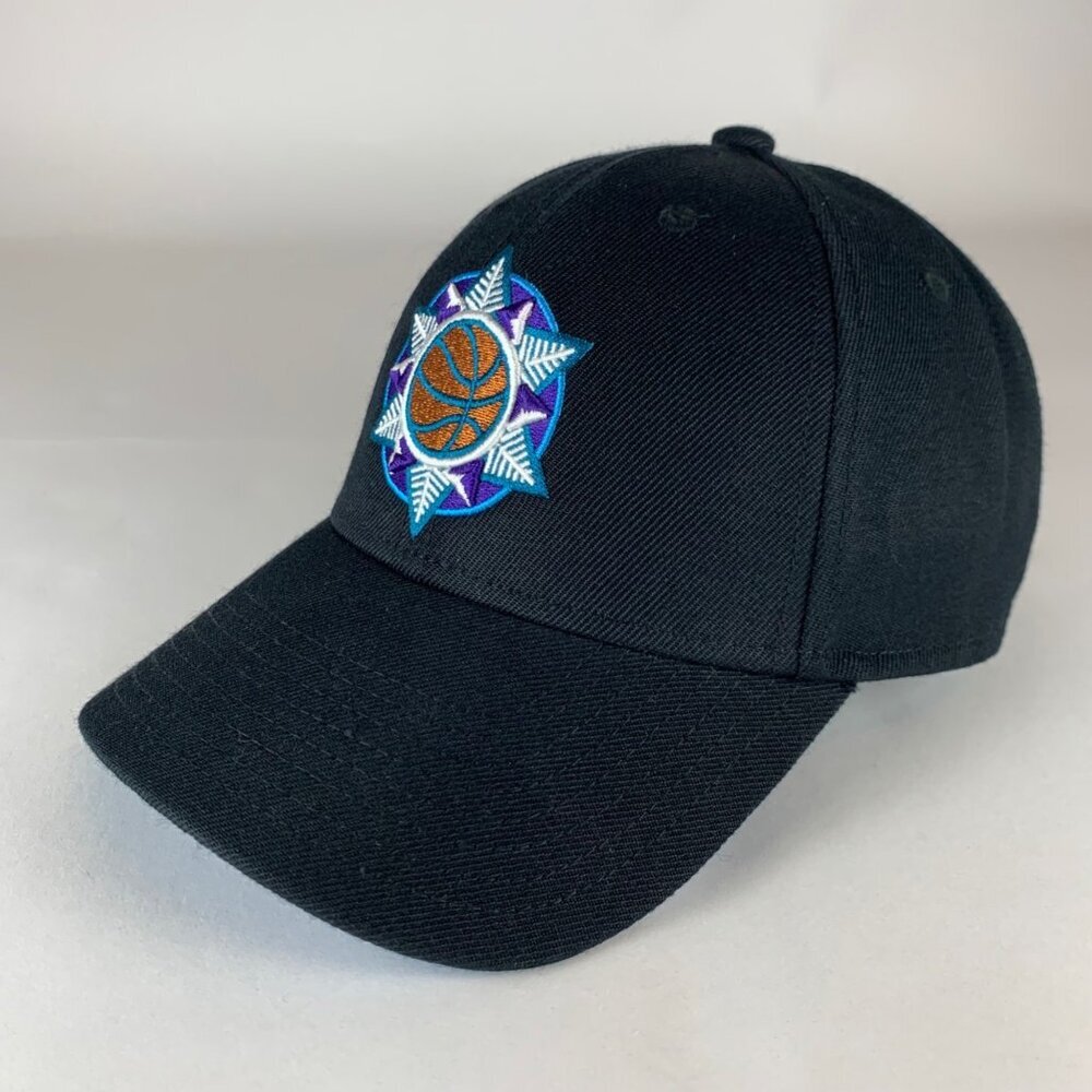 Utah Jazz NBA Black Mitchell & Ness Strapback Adjustable Hat